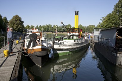  KanalErwachen 2018: Museumsfest des LWL-Industriemuseums Schiffhebewerks Henrichenburg mit Sternfahrt der Wassersportvereine Darstellung 2