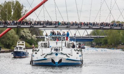 Schiffsparade KulturKanal 2016 Auftaktfest im Nordsternpark